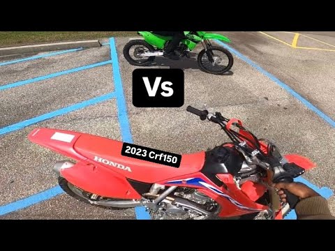 I got a Crf150R 2023 🥱 , kx112 vs crf150 drag race