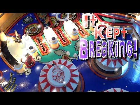 Multiple Repairs On This Beautiful Bally Captain Fantastic Pinball Machine - Then It Broke Again!