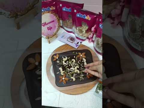 Cashew & Almond Chocolate Bark 🍫😍#viral #shorts #chocolate #dairymilk #youtubeshorts #yummy #yt