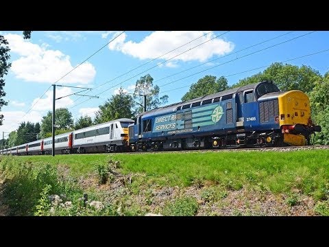 DRS 37405 rescues Greater Anglia 90013 as 5P99 24/07/2018