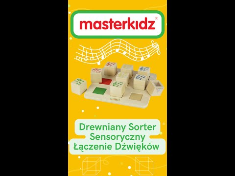 Koka sensorais šķirotājs “Skaņu kombinācija” Masterkidz Montessori