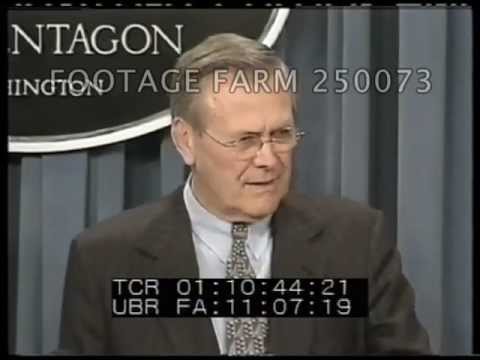 Iraq War 2002 - Briefing Rumsfeld & Myers Pt6/14  250073-15.mp4 | Footage Farm