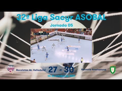 32ª Liga Sacyr ASOBAL J05: Recoletas At. Valladolid - Helvetia Anaitasuna 27-30