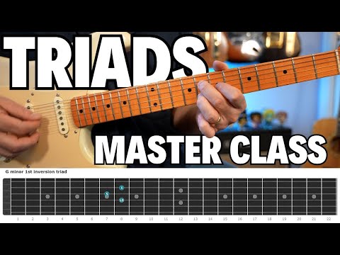 Learn All Your Triads on Strings 2,3, and 4 for Guitar