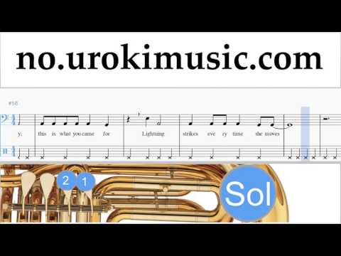 Lær å Spille Tuba Calvin Harris ft. Rihanna - This Is What You Came For Melodi Trening Del#2 um-a935