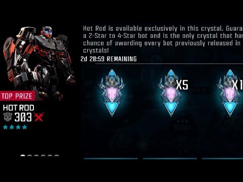 Opening x10 Hot Rod Crystals - Transformers: Forged to Fight