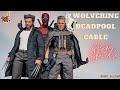 Hot Toys Wolverine Deadpool Cable Posing Showcase