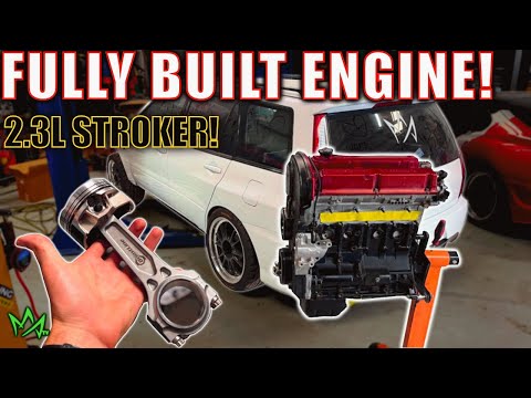 Pt.20 Evo Wagon Build | 2.3l Stroker Engine Build! ( 800+ Hp Capable 4G63! )