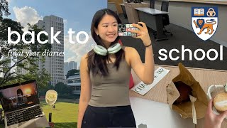my LAST first week of uni 🎧📚🖇 | National University of Singapore (NUS)