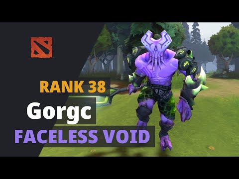 Gorgc (Rank 38) plays Faceless Void Dota 2 Full Game