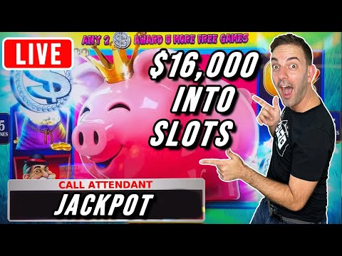 🔴 JACKPOT LUCK has Arrived ➤ $16,000 into Slots at Agua Caliente Casino