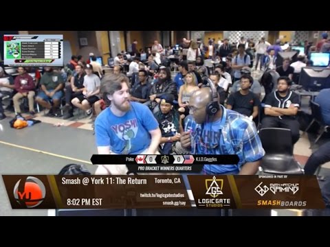 Smash at York 11 - AGN KID Goggles (Sonic) vs Poke (Luigi) - SSB4 WQF