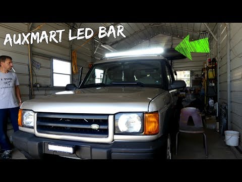 AUXMART LED BAR PRODUCT REVIEW on LAND ROVER