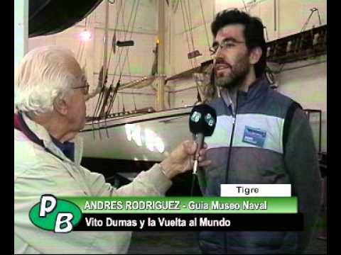 Tigre: Vito Dumas su embarcación en el Museo Naval