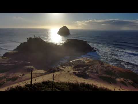 Drone footage of Cape Kiwanda 