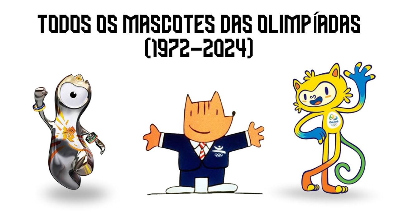 TODOS OS MASCOTES DAS OLIMPÍADAS! (1972 - 2024)