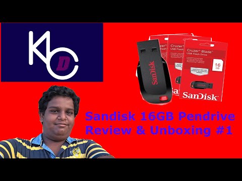 Sandisk pen drive unboxing and review