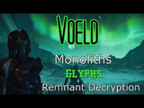 Mass Effect : Andromeda Voeld Vault & monoliths Glyphs and Remnant Decryptions
