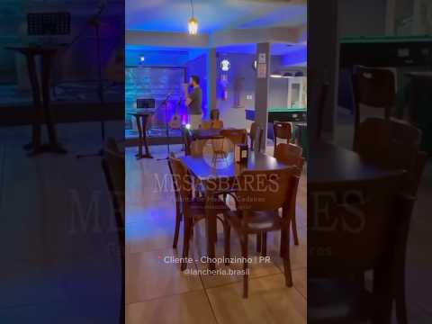 🤝MesasBares - Fabrica Mesas e Cadeiras Bares e Restaurantes-Cliente Lancheria Brasil-Chopinzinho-PR
