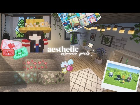 16 cute & aesthetic minecraft resource pack/texture pack for 1.19.2