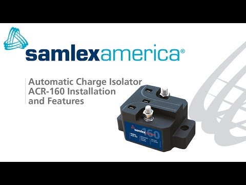 Battery Isolator Installation & Features: ACR-160