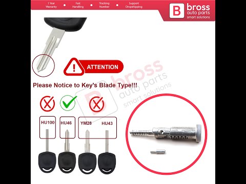 BSP638 Ignition HU46 Lock Cylinder Shaft For Opel Astra