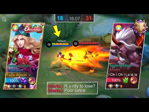 LANCELOT VS TOP 1 PRO MARTIS (META) IN HIGH RANK!! | INTENSE HARD CARRY EPIC COMEBACK MATCH | MLBB