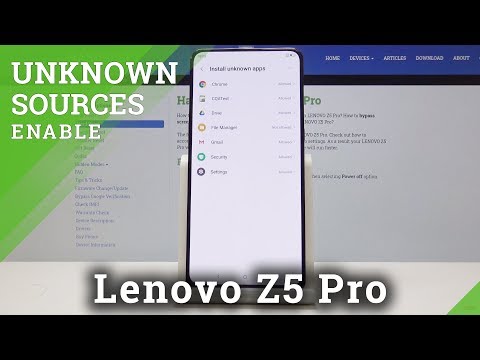 How to Allow App Installation in LENOVO Z5 Pro - Unknown Sources