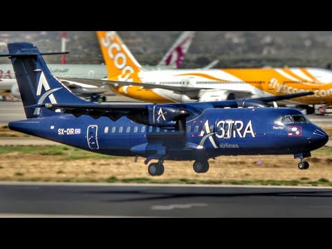 ASTRA Airlines ATR 42-300 Landing at Athens (Airline Closed) | ATH Airport Plane Spotting | Windy