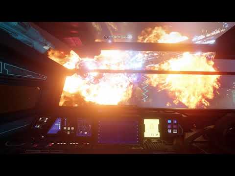 Star Wars Squadrons: MC75 - Power System headshot with shields up