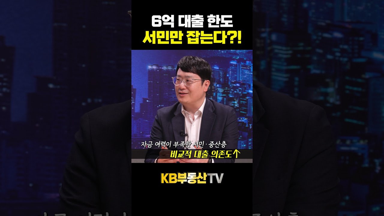 6억 대출 한도, 서민만 잡는다?! #윤지해