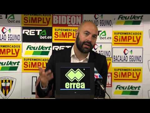 R .P David Movilla tras Barakaldo Cf 1 -  CD Mensajero 0