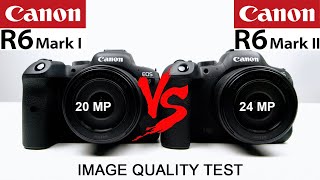 Canon R6 VS Canon R6 Mark II - Review - 20 mp vs 24 mp - Image Quality Test - Hot shoe issue