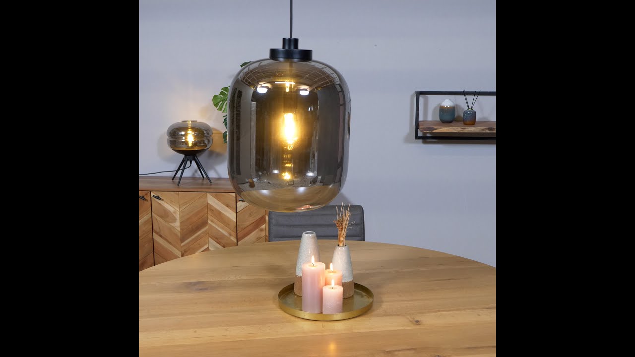 Wandlamp Else 1-lichts Amber