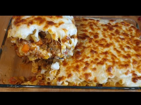 How To Make Baked Pasta With Ground Beef And Bechamel...