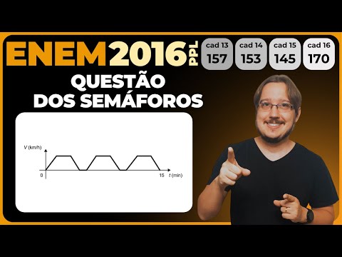 ENEM 2016 || Análise de Gráfico || Um semáforo é composto, geralmente, de três círculos de luzes