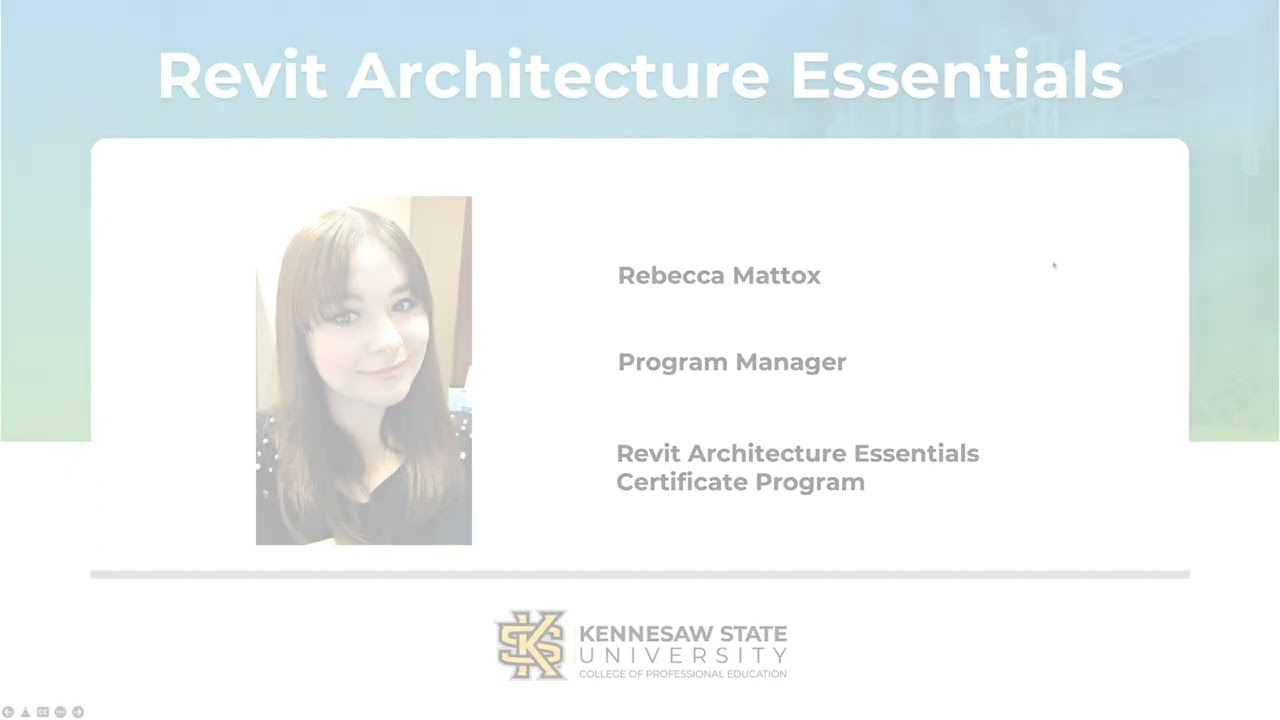 Revit Architecture Essentials Panel Webinar