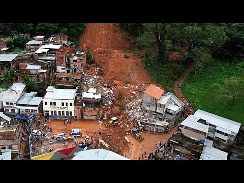 Video Thumbnail: Brazil landslides: 43 missing after heavy rain hits state of Minas Gerais