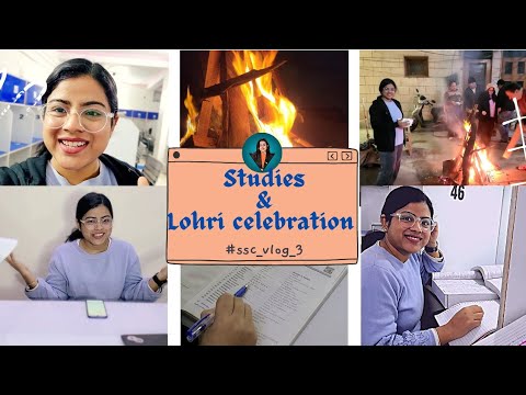 A Day in the Life of Delhi Aspirant//Lohri Special Study Vlog #ssccgl #vlog #physicswallah