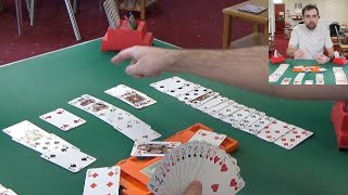 #68 ~ Full Bridge Game - Bidding & card play explained ~ 4 SPADES - #27 SAYC American Bridge