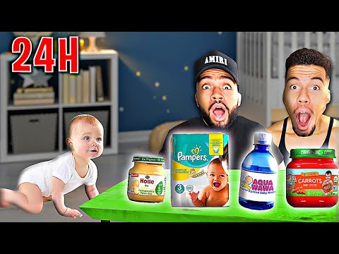 24 STUNDEN NUR BABY NAHRUNG ESSEN !!!