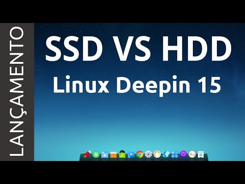 SSD vs HDD Deepin 15.4 - Teste de Iniciação