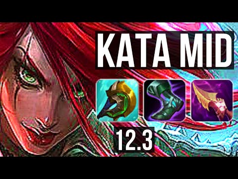 KATA vs KAYLE (MID) | Rank 4 Kata, Quadra, 6 solo kills, Legendary, 19/5/8 | EUW Challenger | 12.3