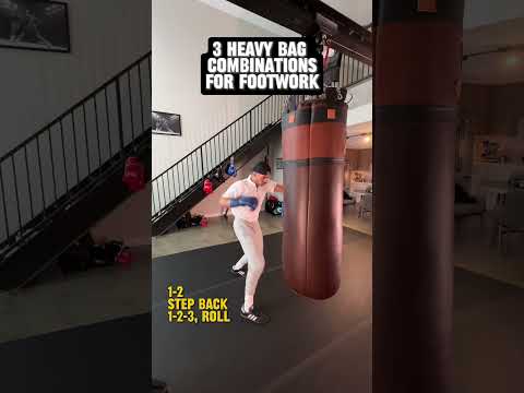 3 Heavy Bag Combinations for FOOTWORK | Boxing Combinations