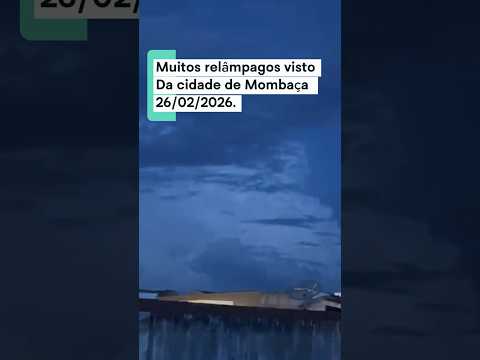 Cidade Mombaça Ceará, também está relampiando muito, nesse início de noite, vai já chover.#chuva