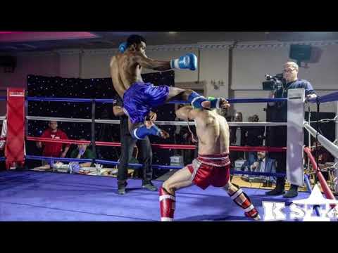 Jumping Roundhouse kick training and fighting