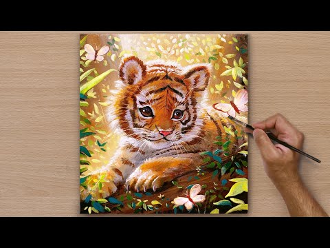 The Sweetest Morning / Acrylic Painting /STEP BY STEP Tutorial