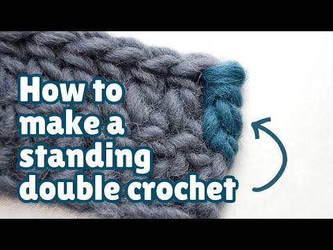 How to make the Standing Double crochet stitch [CC]