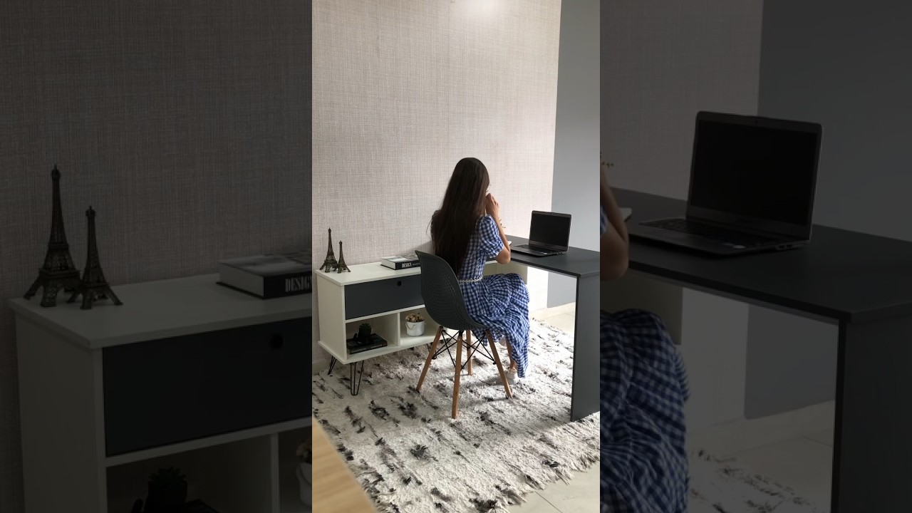 Thumbnail do vídeo - Escrivaninha Dubai - Branco/Grafito