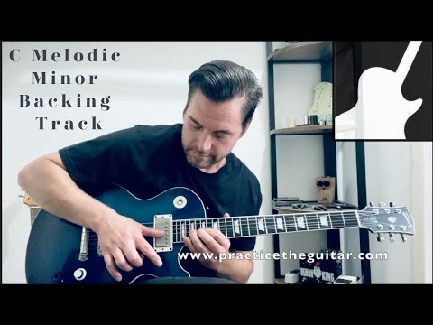 C Melodic Minor Backing Track With Scale And Chord Charts